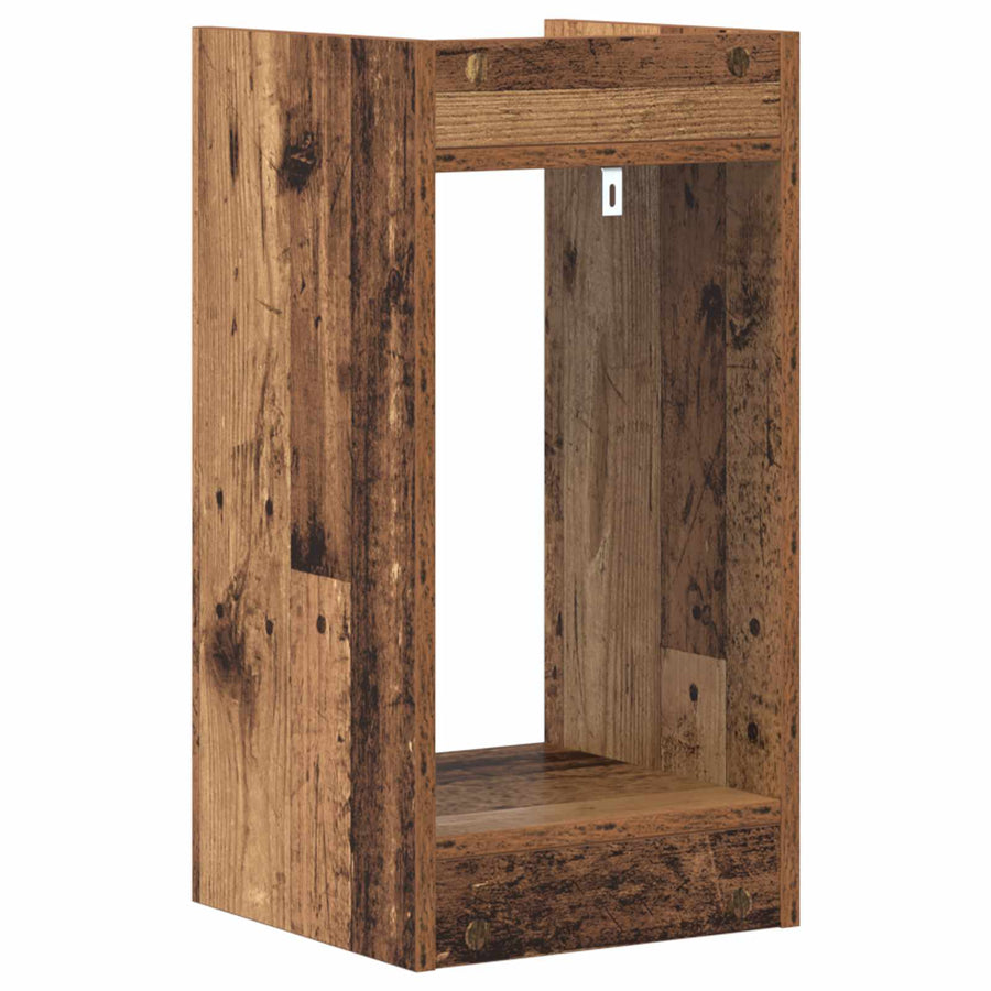 Plantenstandaard met plank 2 pcs Oudhout 30 x 30 x 60 cm