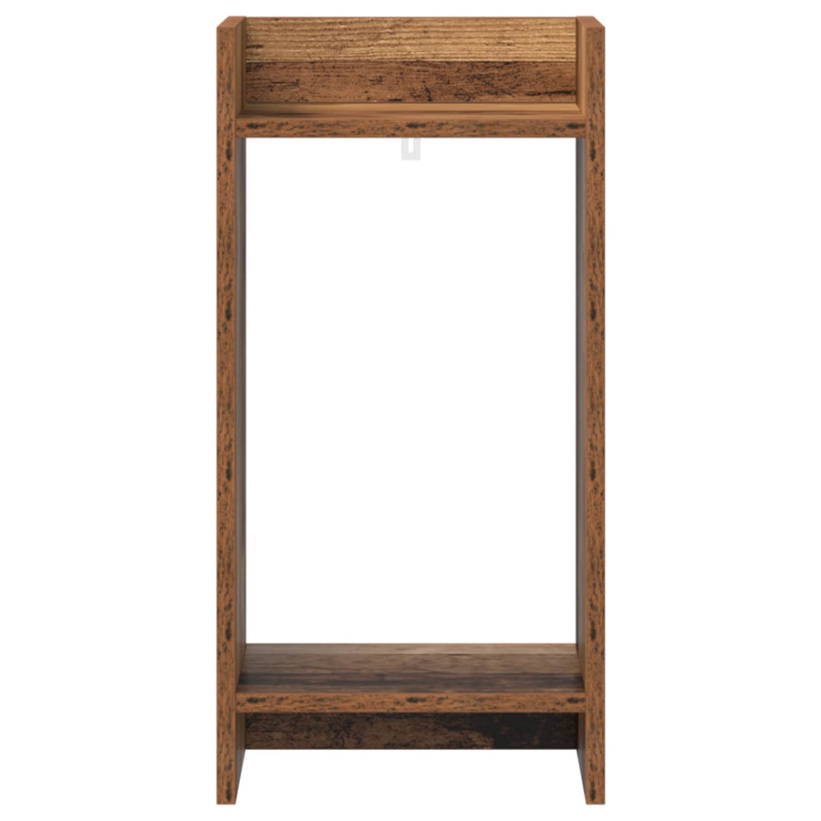 Plantenstandaard met plank 2 pcs Oudhout 30 x 30 x 60 cm