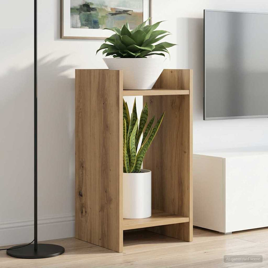 Plantenstandaard Artisan Eik 30 x 30 x 60 cm Geconstrueerd hout