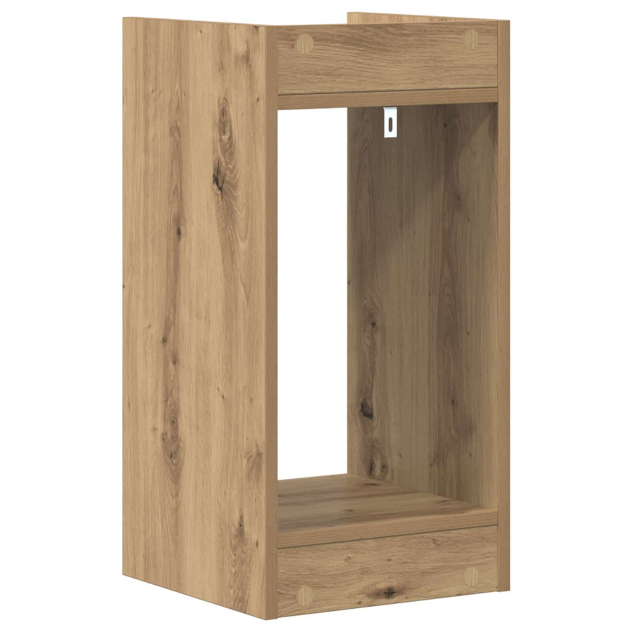 Plantenstandaard met plank 2 pcs Artisan Eik 30 x 30 x 60 cm