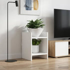 Plantenstandaard 30x30x40 cm wit geconstrueerd hout