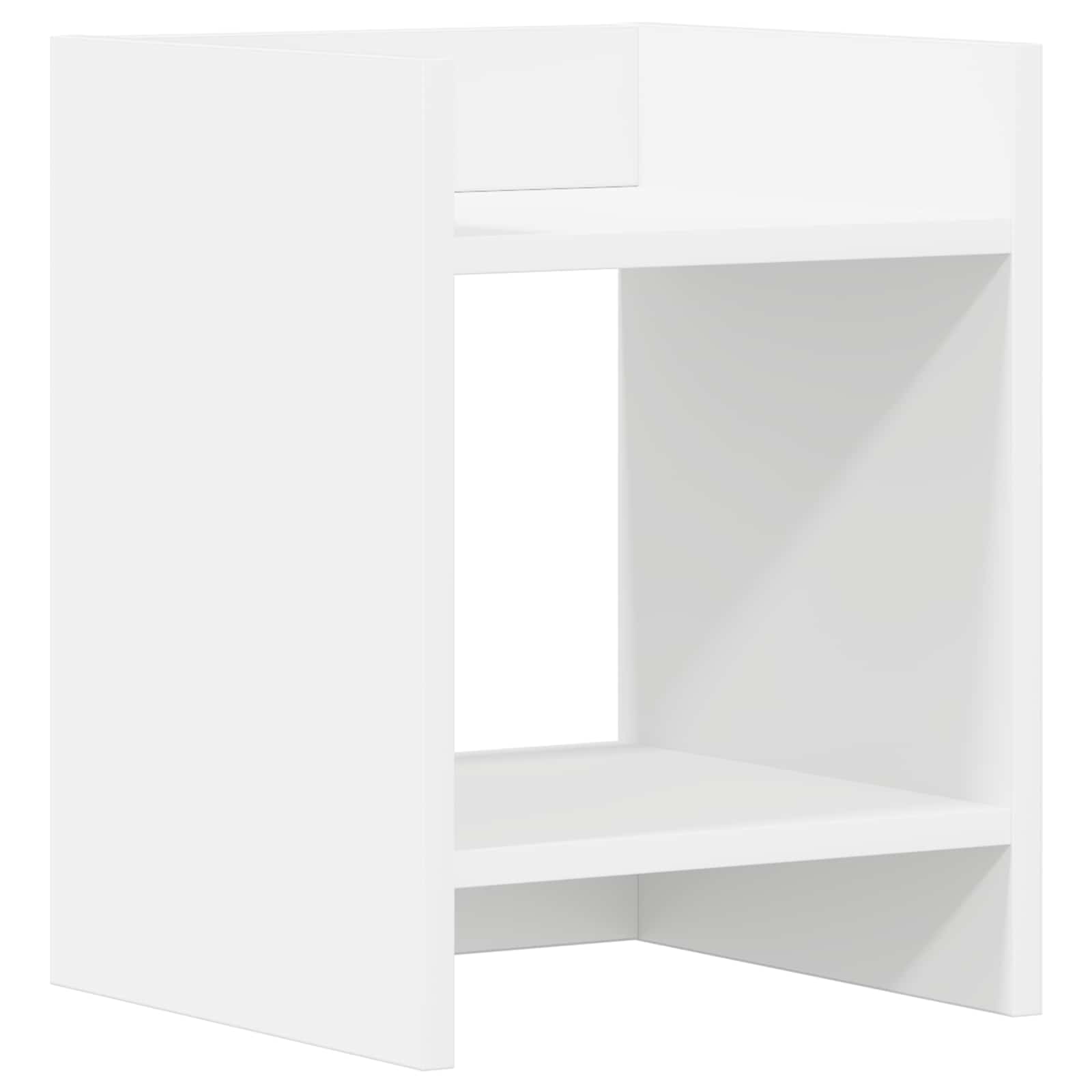 Plantenstandaard 2 pcs Wit 30 x 30 x 40 cm Geconstrueerd hout