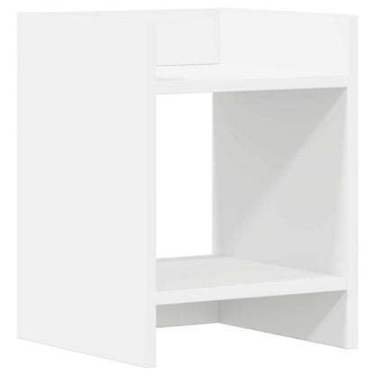 Plantenstandaard 2 pcs Wit 30 x 30 x 40 cm Geconstrueerd hout