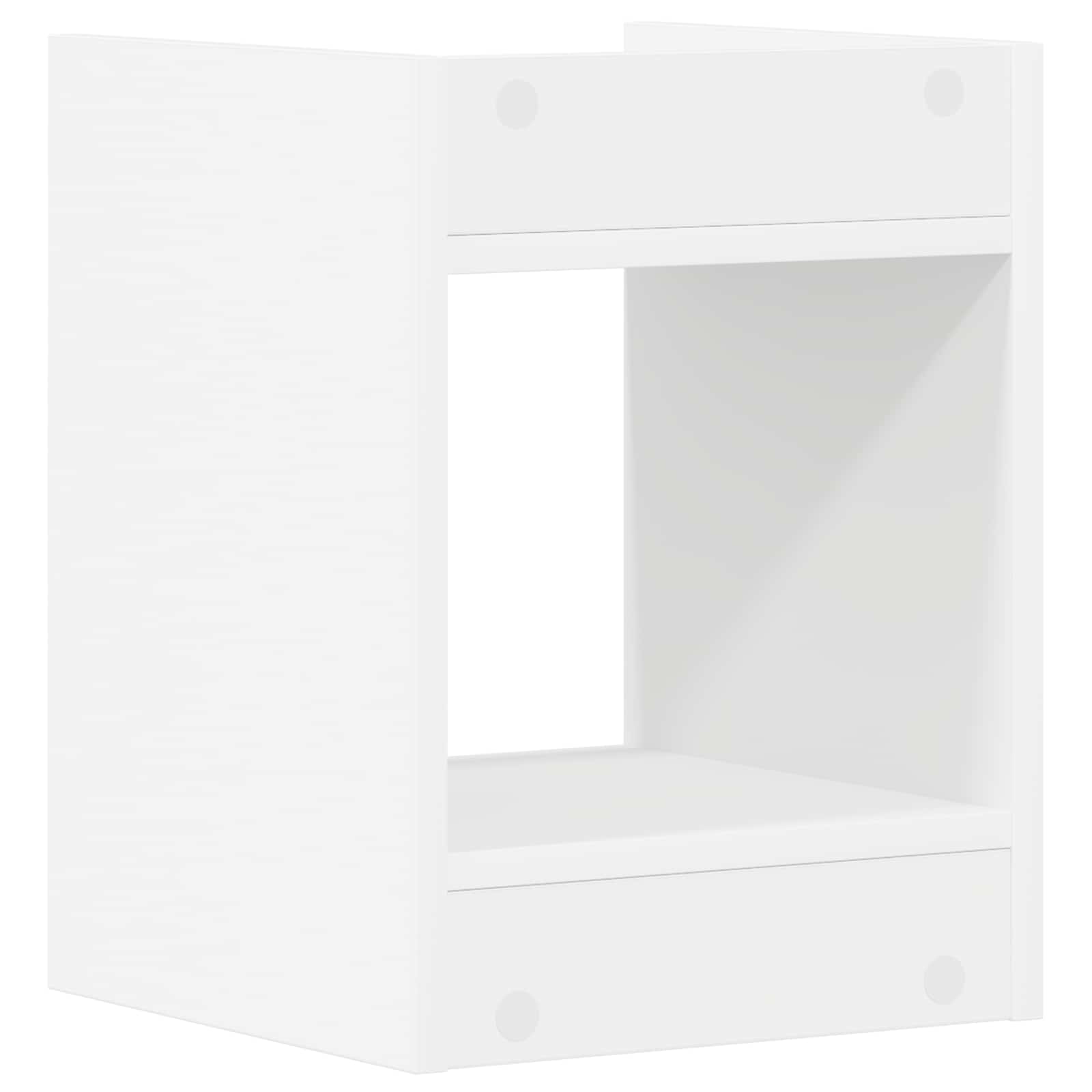 Plantenstandaard 2 pcs Wit 30 x 30 x 40 cm Geconstrueerd hout