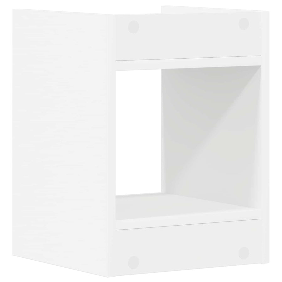 Plantenstandaard 2 pcs Wit 30 x 30 x 40 cm Geconstrueerd hout