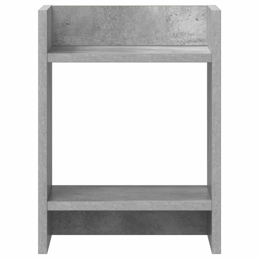 Plantenstandaard met plank 2 pcs Beton Grijs 30 x 30 x 40 cm