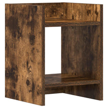 Plantenstandaard met plank Gerookte Eik 30 x 30 x 40 cm