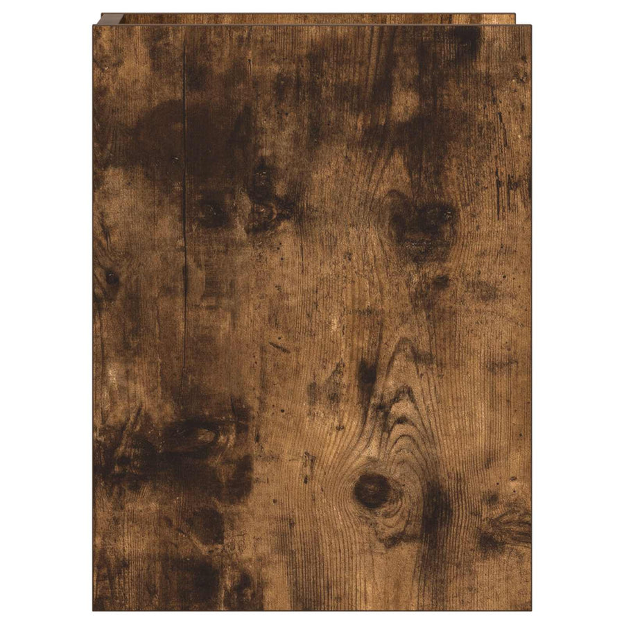 Plantenstandaard met plank Gerookte Eik 30 x 30 x 40 cm