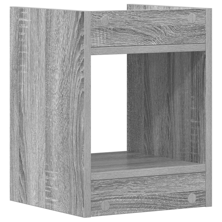 Plantenstandaard met plank Grijze Sonoma 30 x 30 x 40 cm