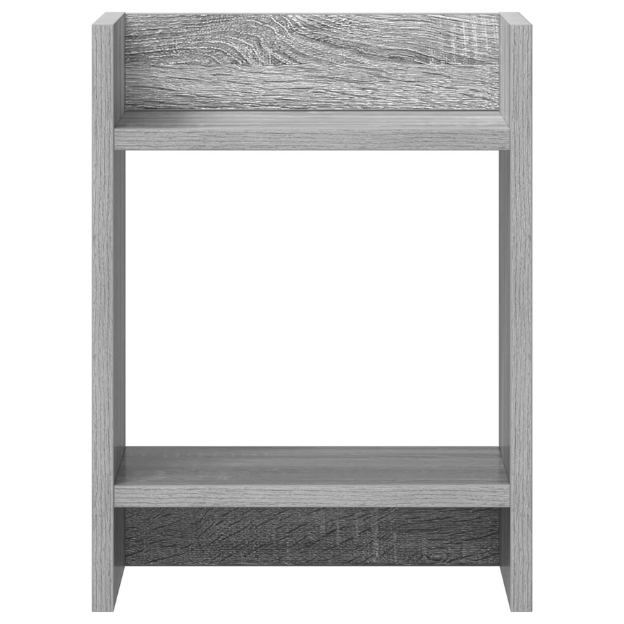 Plantenstandaard met plank Grijze Sonoma 30 x 30 x 40 cm