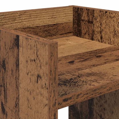 Plantenstandaard met plank 2 pcs Oudhout 30 x 30 x 40 cm