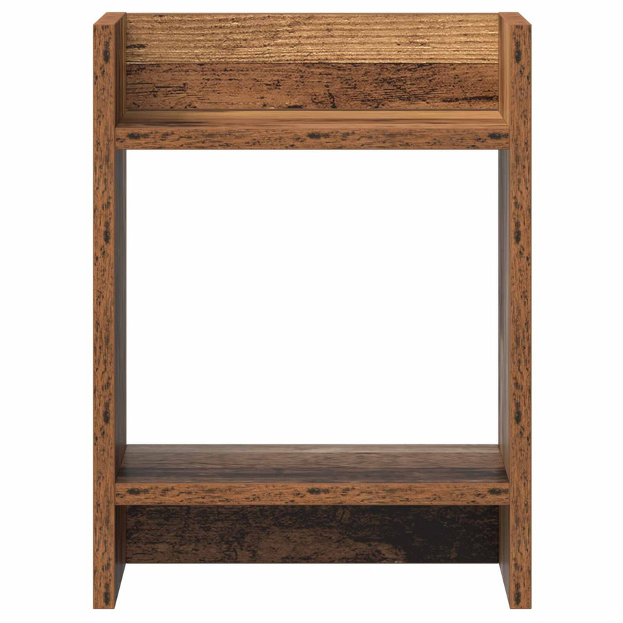 Plantenstandaard met plank 2 pcs Oudhout 30 x 30 x 40 cm