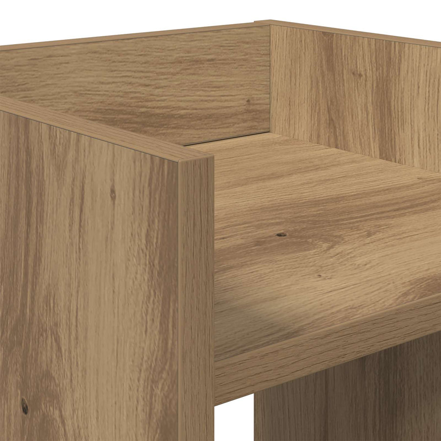Plantenstandaard met plank 2 pcs Artisan Eik 30 x 30 x 40 cm