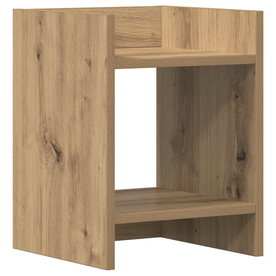 Plantenstandaard met plank 2 pcs Artisan Eik 30 x 30 x 40 cm