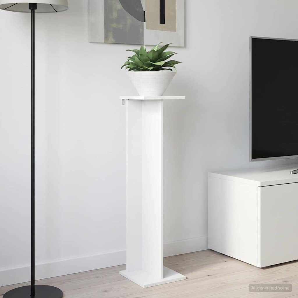 Plantenstandaard Wit 25 x 25,5 x 100,5 cm Geconstrueerd hout