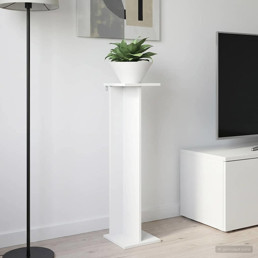 Plantenstandaard Wit 25 x 25,5 x 100,5 cm Geconstrueerd hout