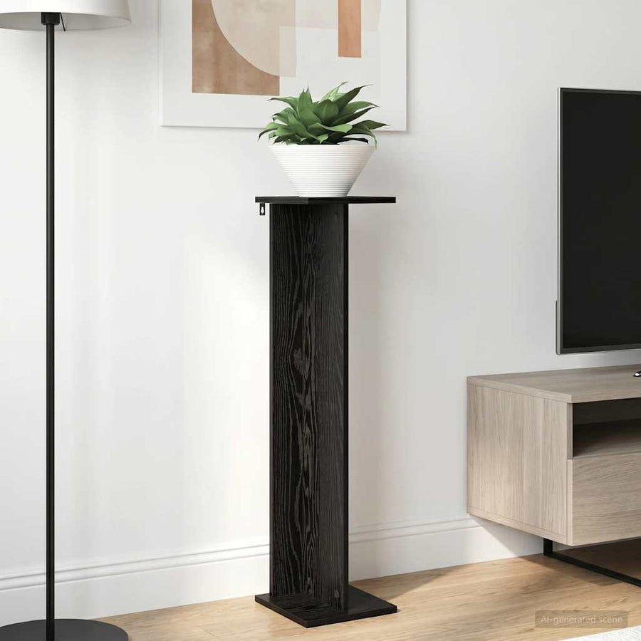 Plantenstandaard 2 pcs Zwarte Eik 25 x 25,5 x 100,5 cm