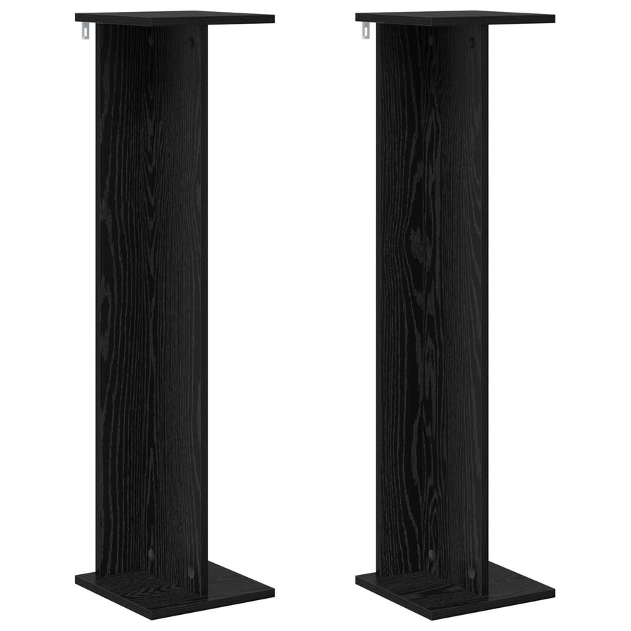 Plantenstandaard 2 pcs Zwarte Eik 25 x 25,5 x 100,5 cm