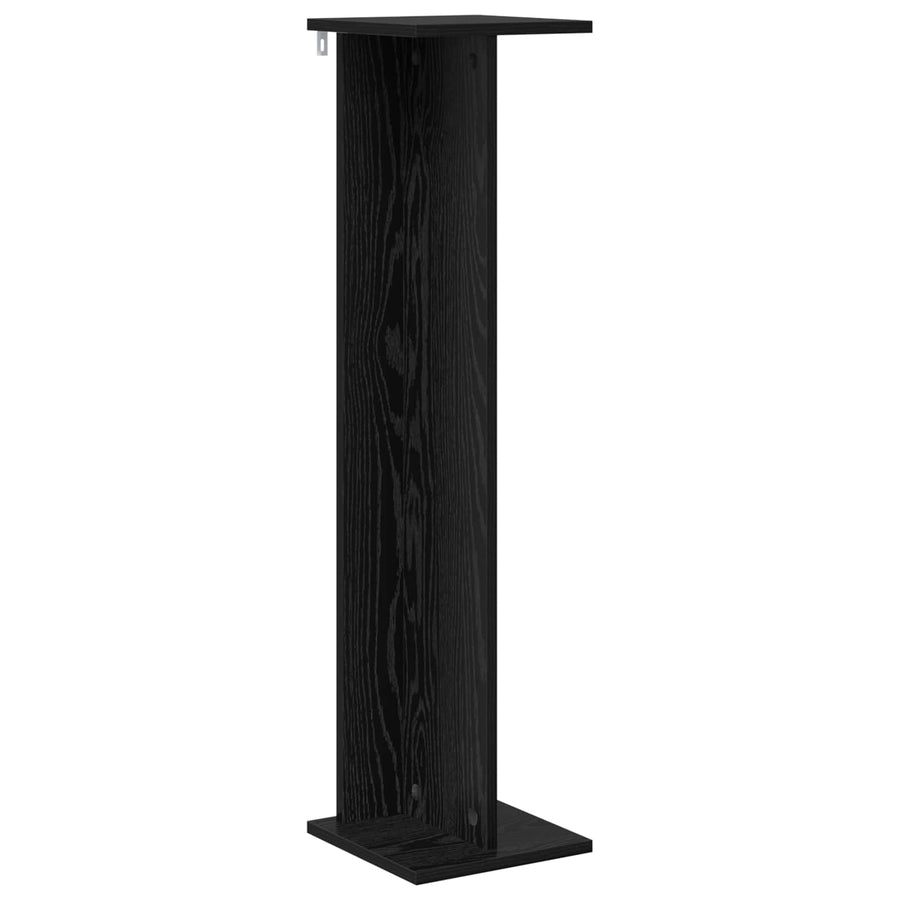 Plantenstandaard 2 pcs Zwarte Eik 25 x 25,5 x 100,5 cm
