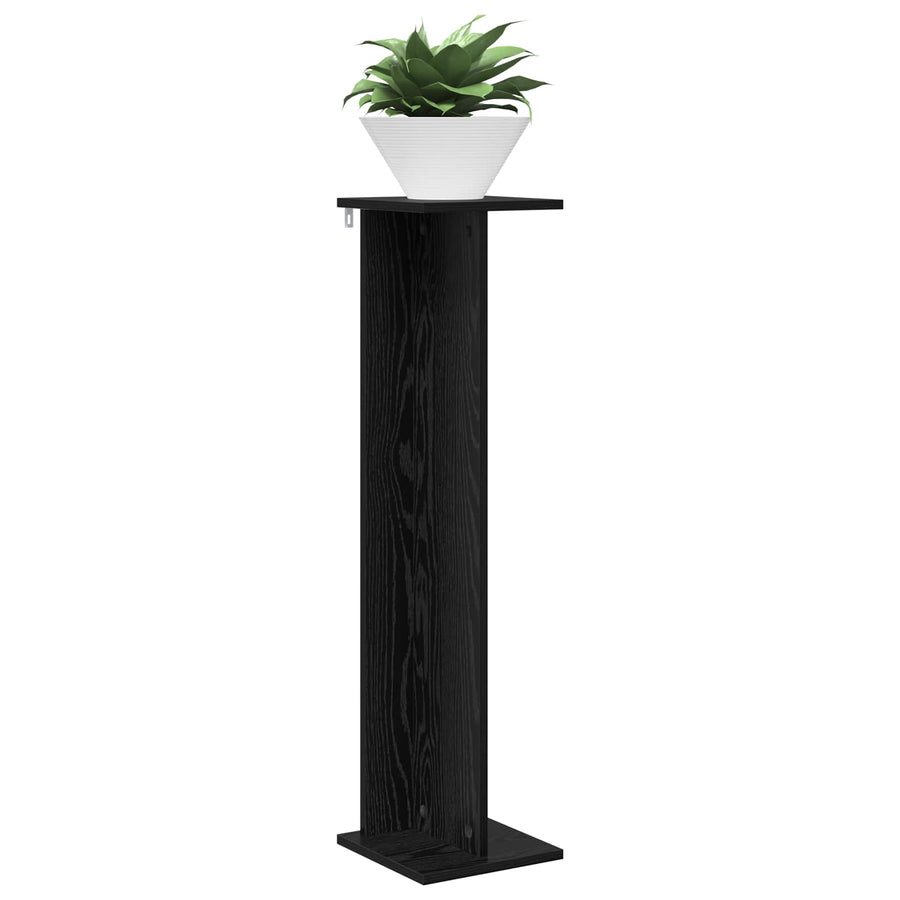 Plantenstandaard 2 pcs Zwarte Eik 25 x 25,5 x 100,5 cm