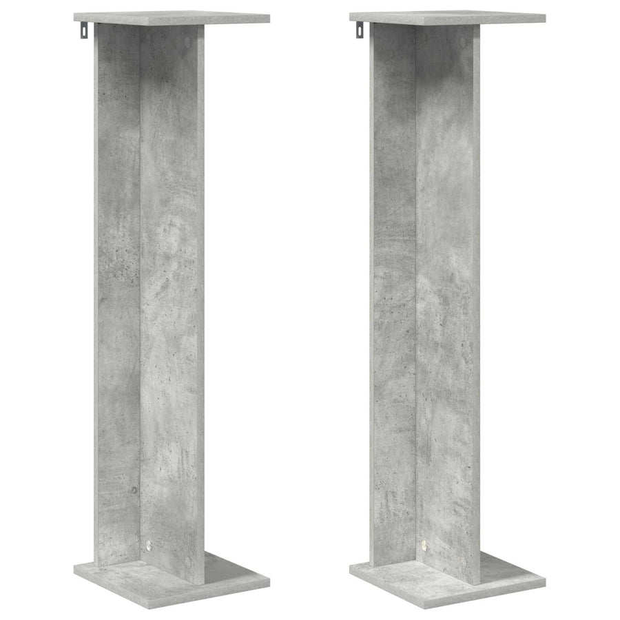 Plantenstandaard 2 pcs Beton Grijs 25 x 25,5 x 100,5 cm