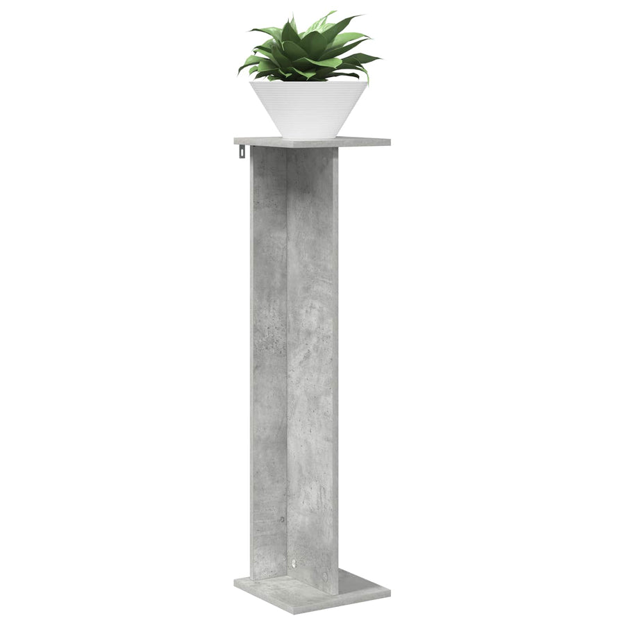 Plantenstandaard 2 pcs Beton Grijs 25 x 25,5 x 100,5 cm