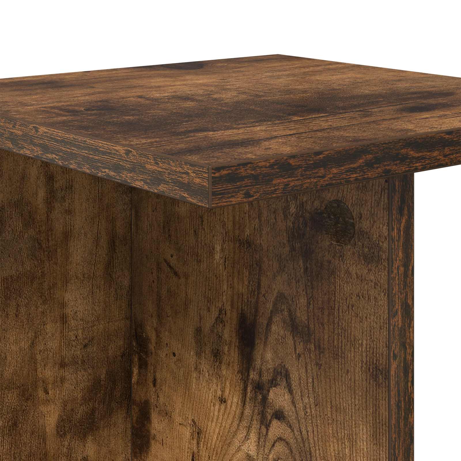 Plantenstandaard Gerookte Eik 25 x 25,5 x 100,5 cm