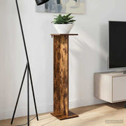 Plantenstandaard gerookte eik 25x25,5x100,5 cm
