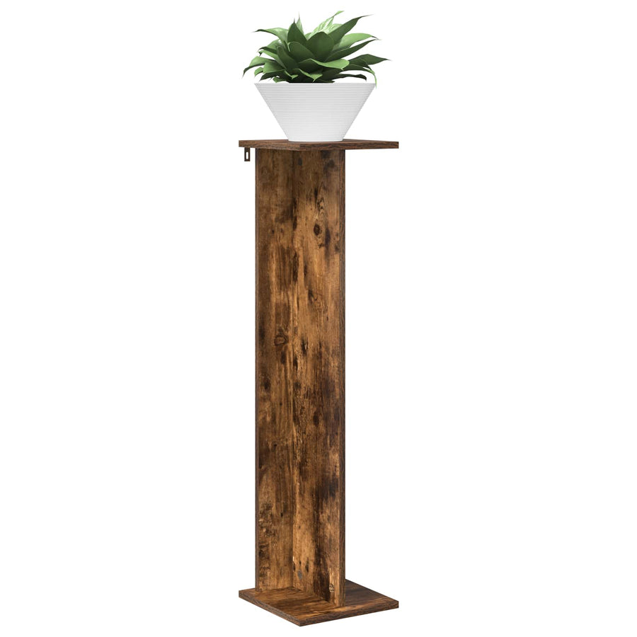 Plantenstandaard Gerookte Eik 25 x 25,5 x 100,5 cm