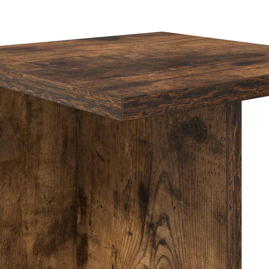 Plantenstandaard 2 pcs Gerookte Eik 25 x 25,5 x 100,5 cm