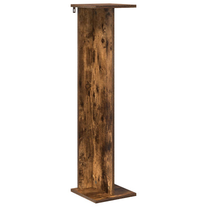 Plantenstandaard 2 pcs Gerookte Eik 25 x 25,5 x 100,5 cm