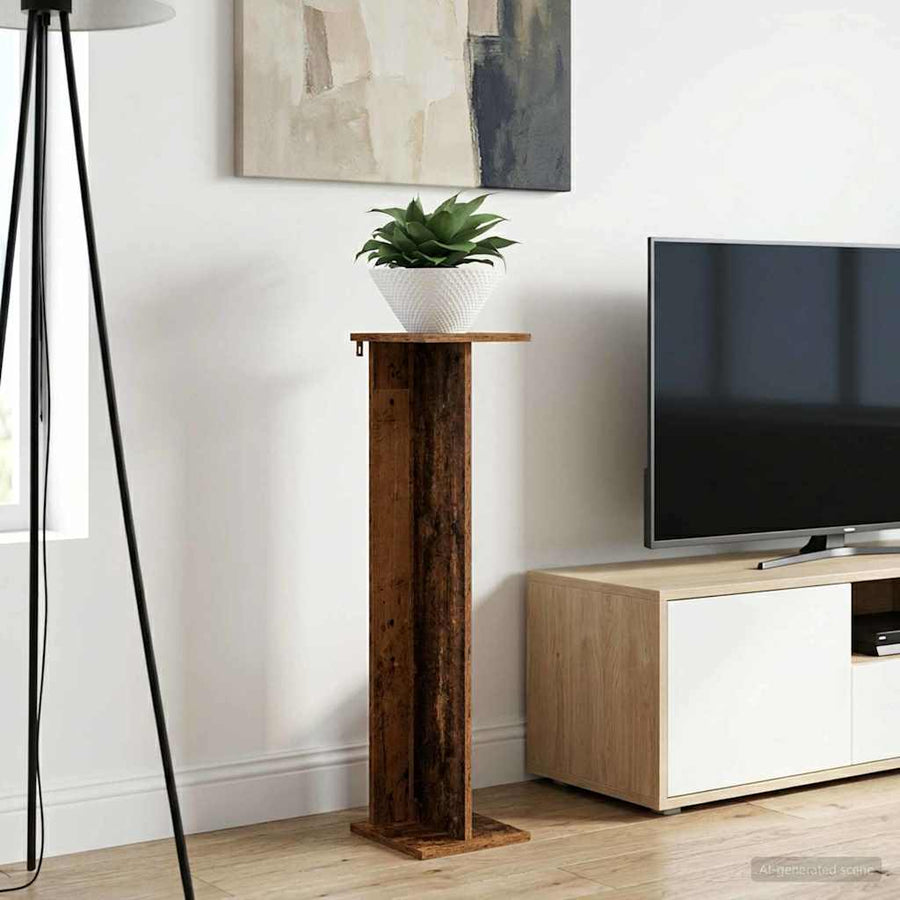 Plantenstandaard 2 pcs Oudhout 25 x 25,5 x 100,5 cm