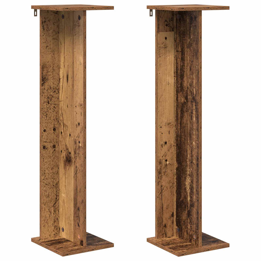 Plantenstandaard 2 pcs Oudhout 25 x 25,5 x 100,5 cm