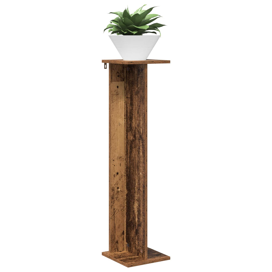 Plantenstandaard 2 pcs Oudhout 25 x 25,5 x 100,5 cm