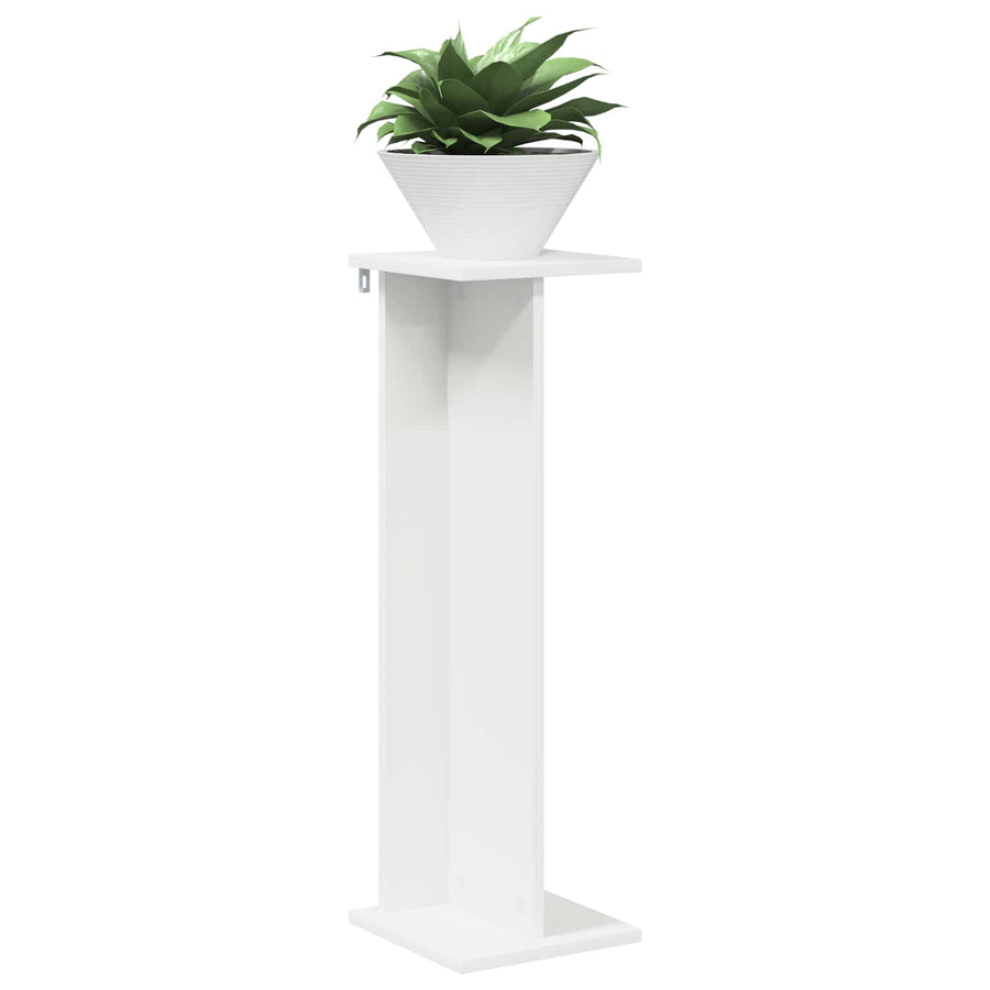 Plantenstandaard Wit 25 x 25,5 x 80,5 cm Geconstrueerd hout