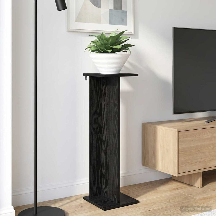 Plantenstandaard 2 pcs Zwarte Eik 25 x 25,5 x 80,5 cm