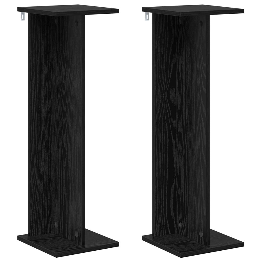 Plantenstandaard 2 pcs Zwarte Eik 25 x 25,5 x 80,5 cm