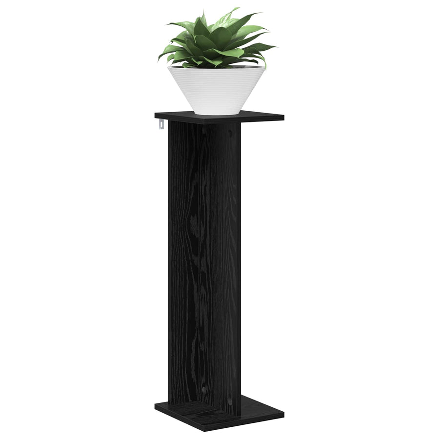 Plantenstandaard 2 pcs Zwarte Eik 25 x 25,5 x 80,5 cm
