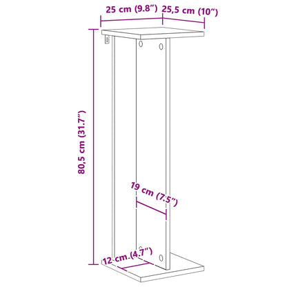 Plantenstandaard Beton Grijs 25 x 25,5 x 80,5 cm
