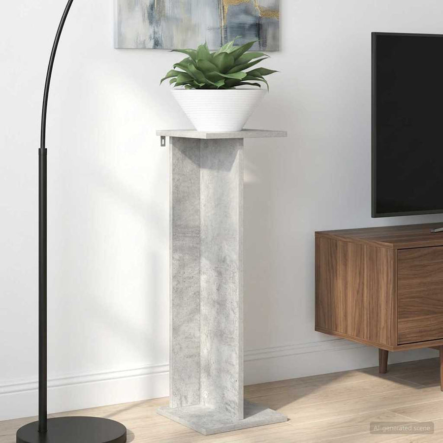 Plantenstandaard 2 pcs Beton Grijs 25 x 25,5 x 80,5 cm