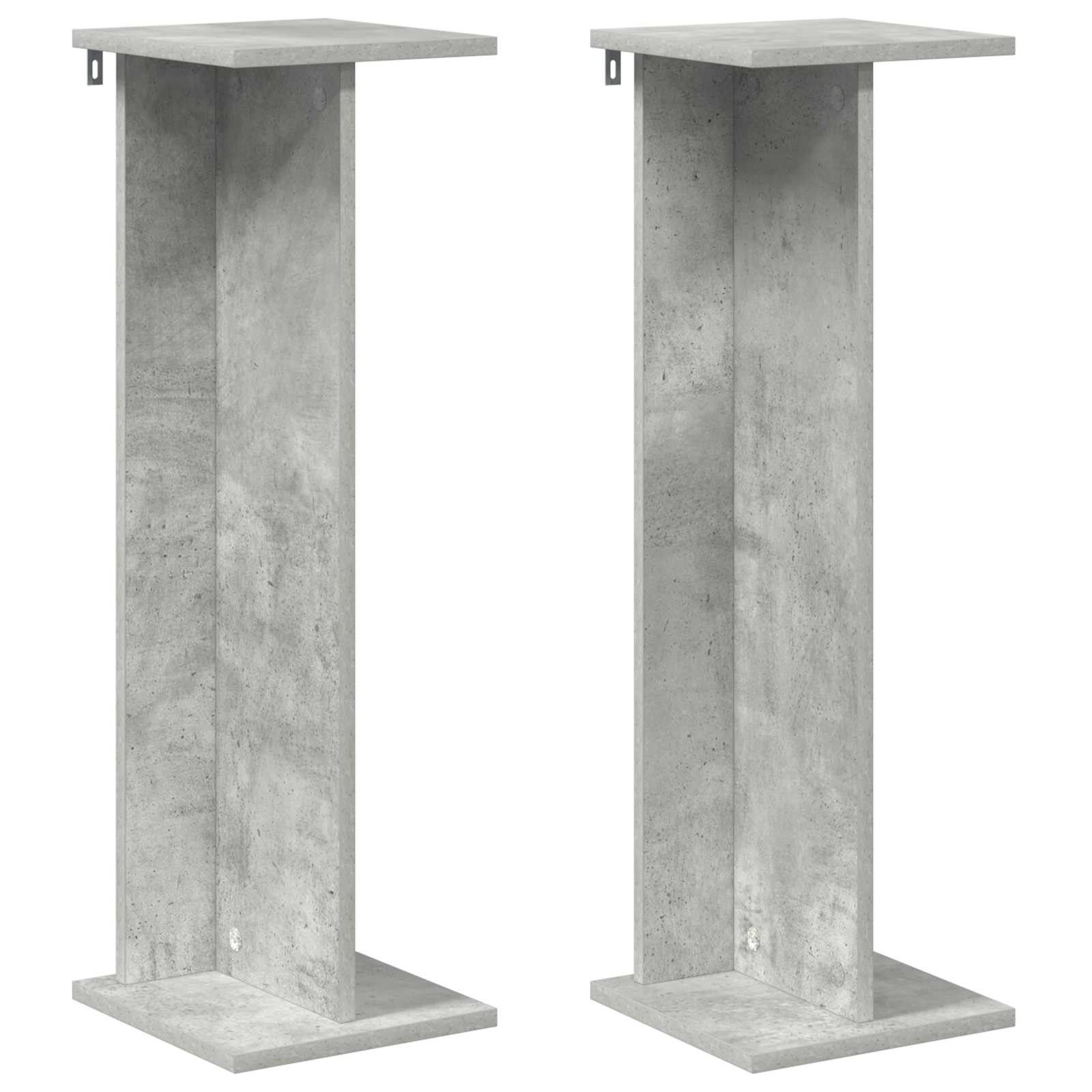 Plantenstandaard 2 pcs Beton Grijs 25 x 25,5 x 80,5 cm