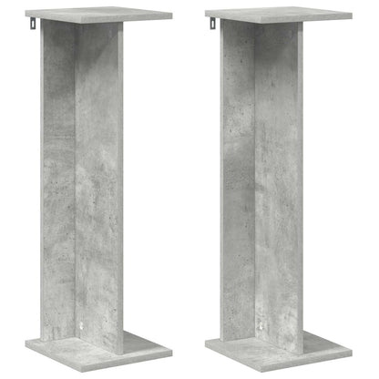 Plantenstandaard 2 pcs Beton Grijs 25 x 25,5 x 80,5 cm
