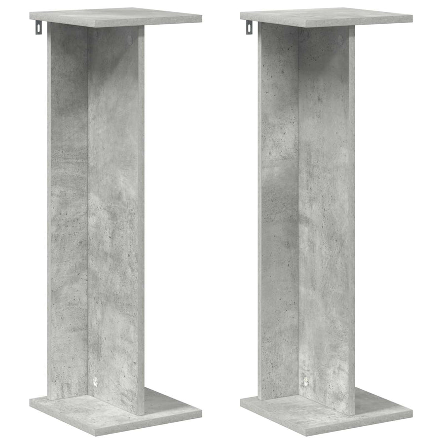 Plantenstandaard 2 pcs Beton Grijs 25 x 25,5 x 80,5 cm
