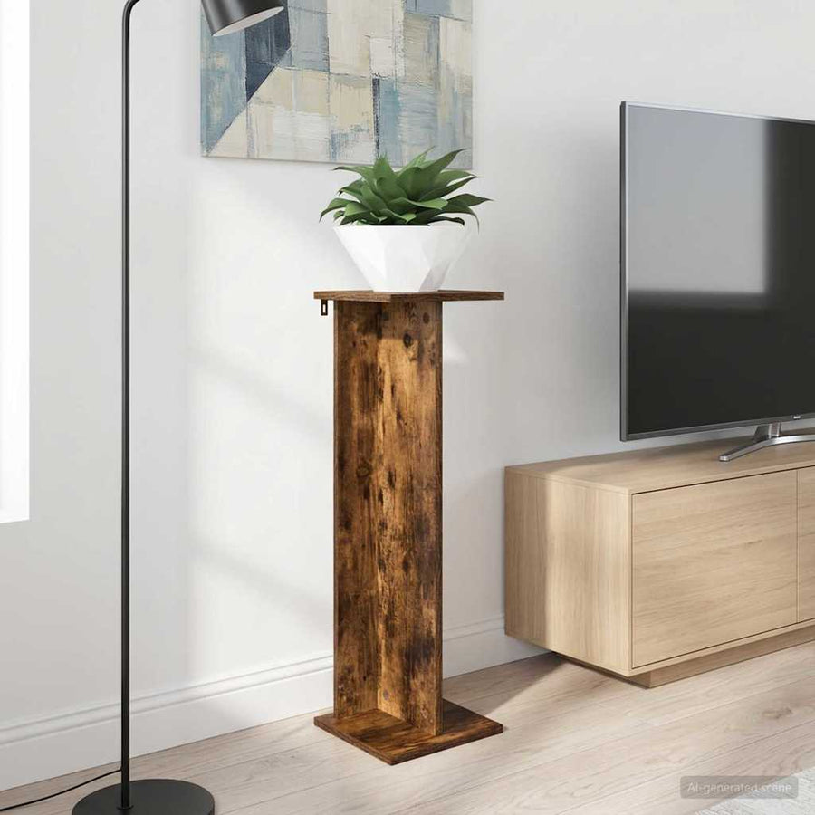 Plantenstandaard Gerookte Eik 25 x 25,5 x 80,5 cm