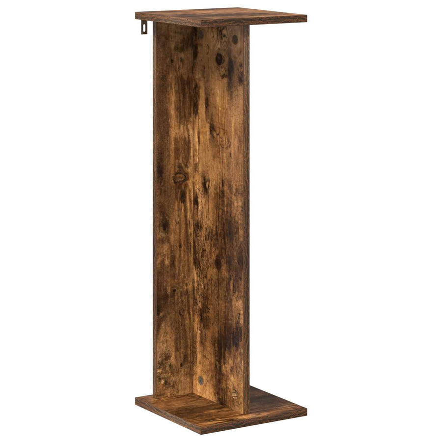Plantenstandaard 2 pcs Gerookte Eik 25 x 25,5 x 80,5 cm