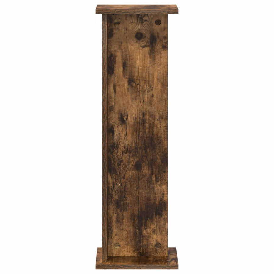 Plantenstandaard 2 pcs Gerookte Eik 25 x 25,5 x 80,5 cm