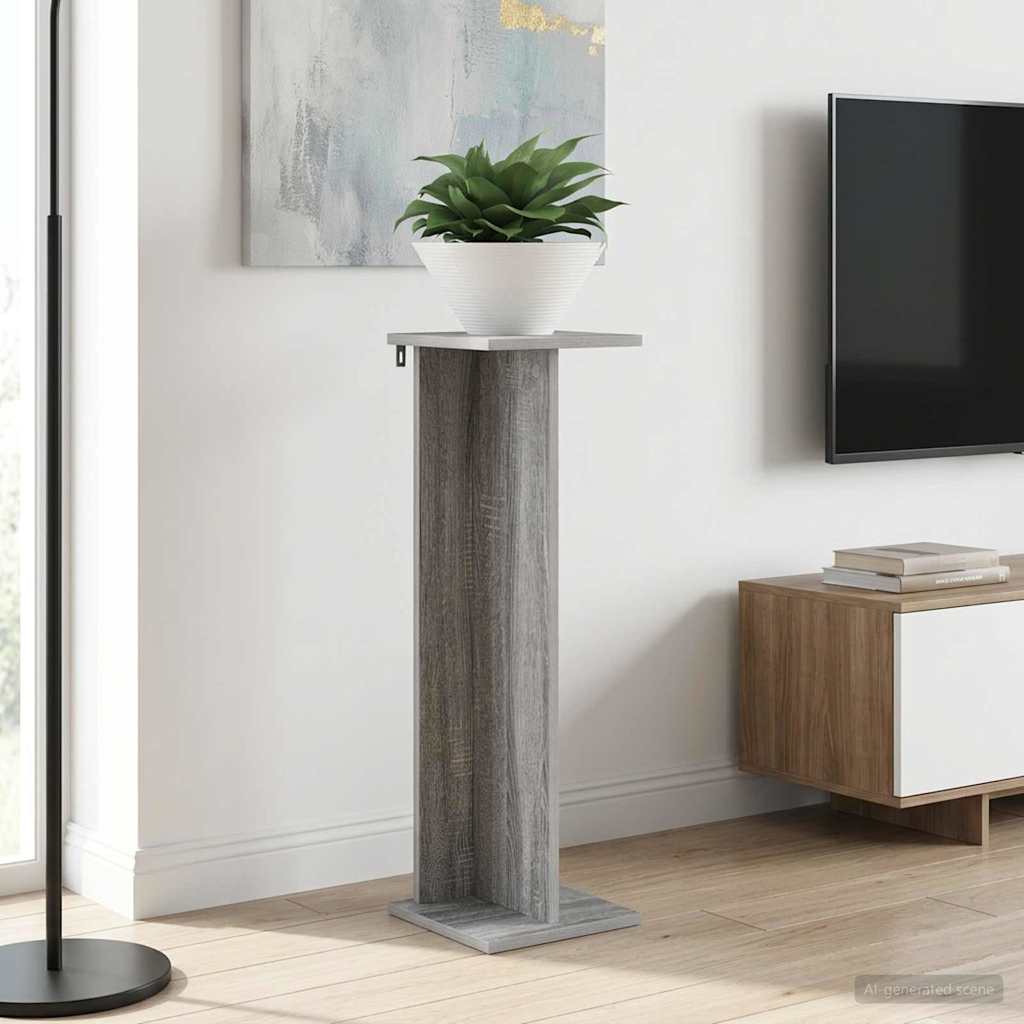 Plantenstandaard 2 pcs Grijze Sonoma 25 x 25,5 x 80,5 cm