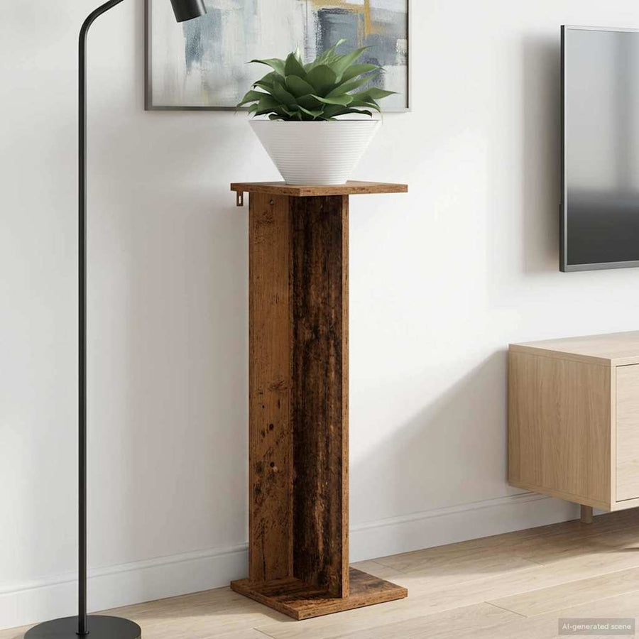 Plantenstandaard Oudhout 25 x 25,5 x 80,5 cm Geconstrueerd hout
