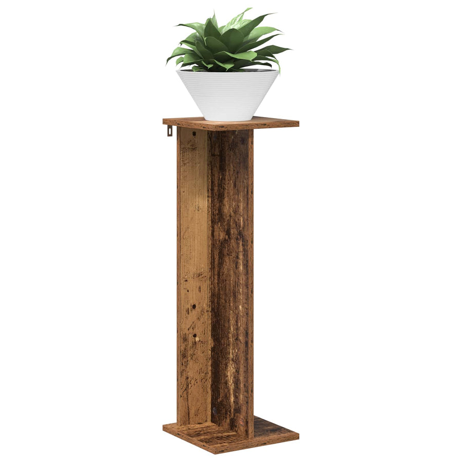 Plantenstandaard Oudhout 25 x 25,5 x 80,5 cm Geconstrueerd hout