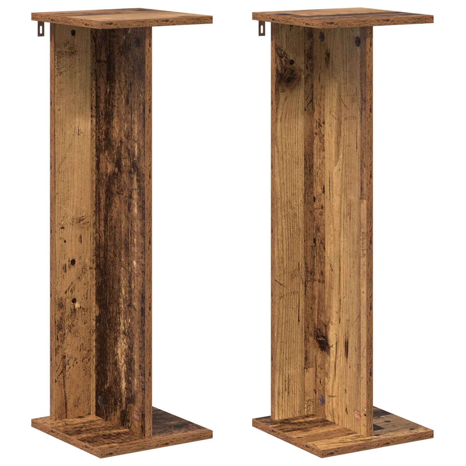 Plantenstandaard 2 pcs Oudhout 25 x 25,5 x 80,5 cm